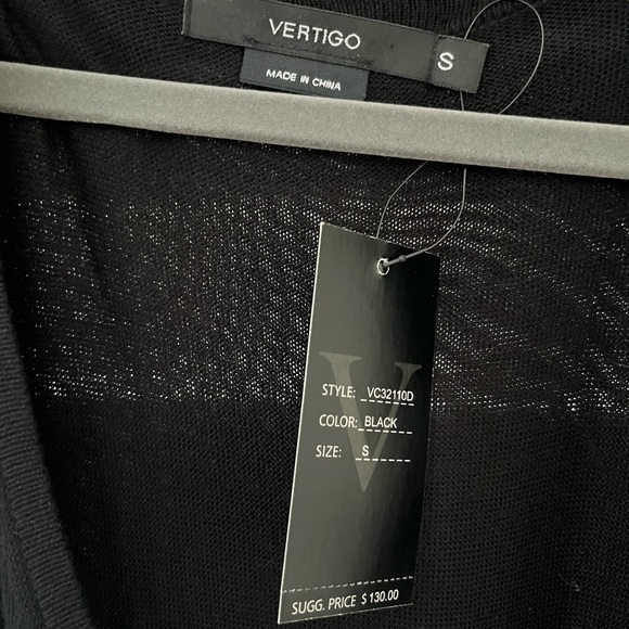 NWT Vertigo Cape Bolero Dress- classy with comfort. Size S very soft and unique! - Picture 3 of 5